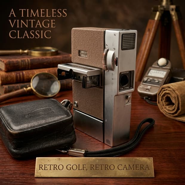 1960년대 빈티지 NIKKOREX-8 니콘 8mm 무비카메라 필름카메라