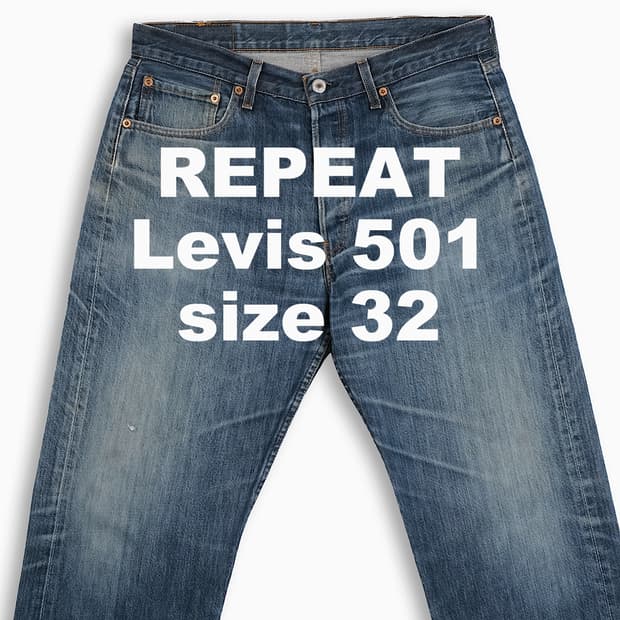 빈티지 리바이스 501 진청 32 인치 LV50134593