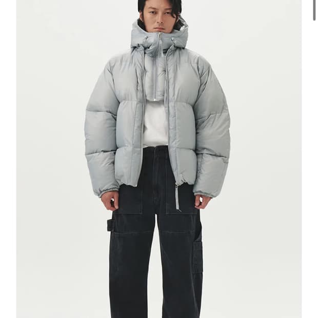 누마레 이이 ee 다운 패딩 그레이 m