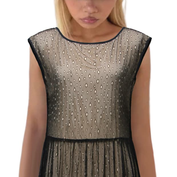 Sheer Mesh Layered dress
