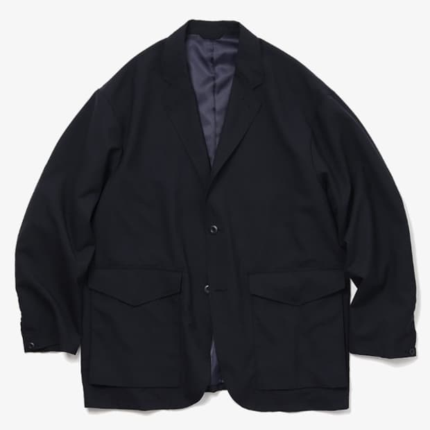 BEAMS 빔즈 테트론 울 웹 이지 자켓