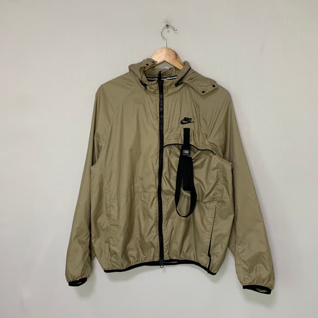 나이키 벨트 후드 바람막이 베이지 고프코어 M 남녀공용