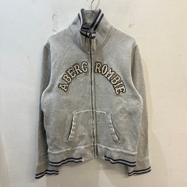 Abercrombie zip up jacket grey