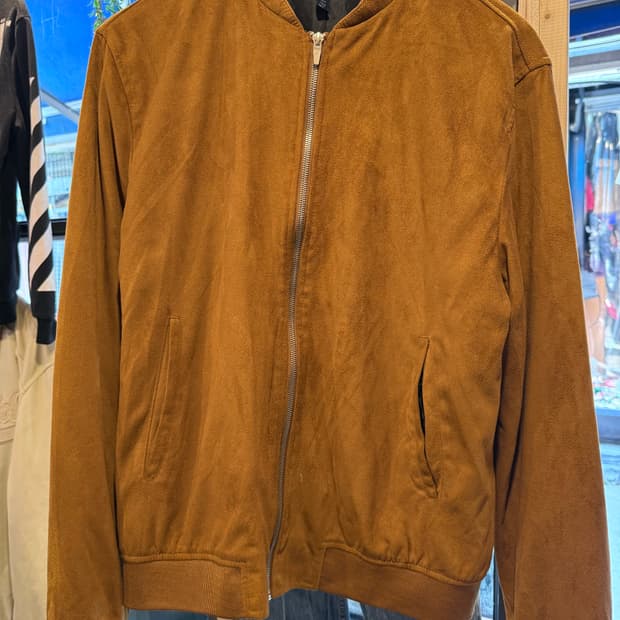 자라맨 페이크 스웨이드 봄버 자켓