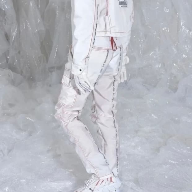 강혁 에어백 카고 팬츠 블랙