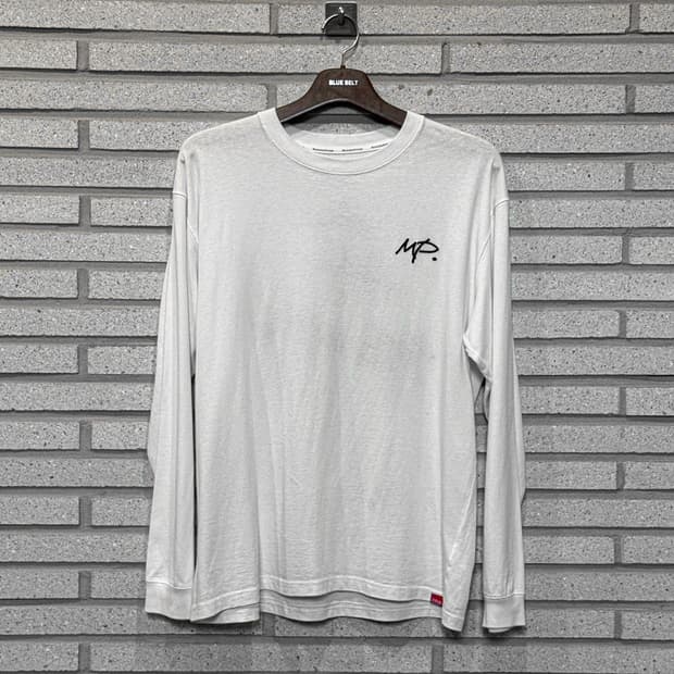 JPN VINTAGE 롱슬리브 프린팅 디테일 화이트