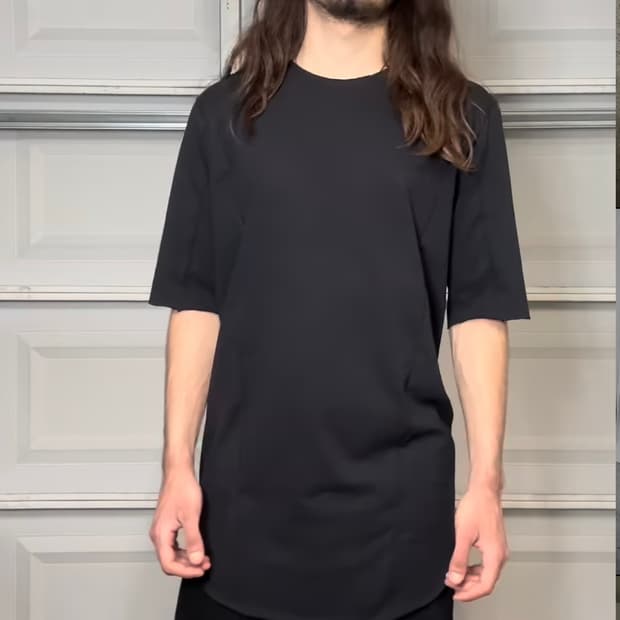 [hlywrk] GEOLITE Curved-Hem Tee