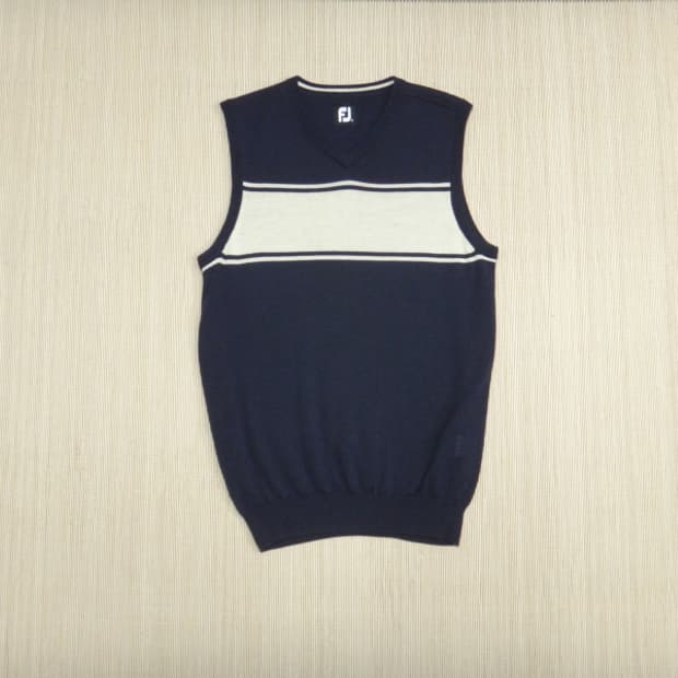 (L) 풋조이 FootJoy 남성용 울 브이넥 골프 조끼