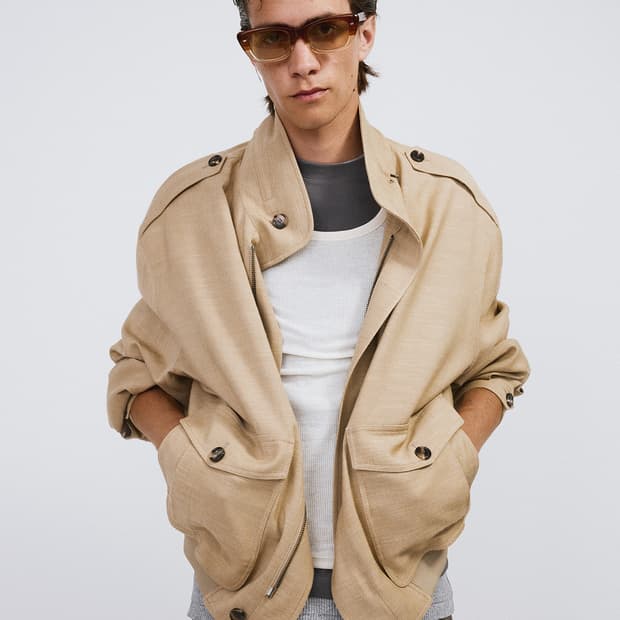 렉토 26SS 비스코스 헌팅 점퍼 자켓 데저트 베이지