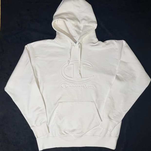 챔피온 흰색 후드티 XL