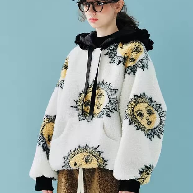 Imakokoni 양털 후리스 후드