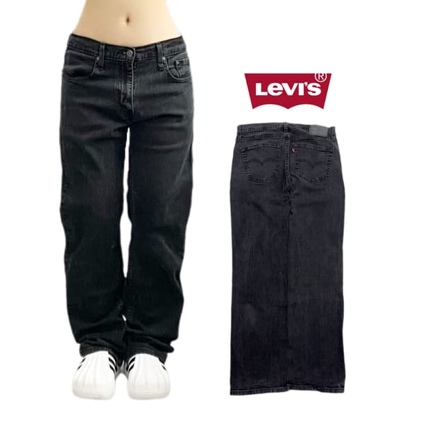 리바이스 559 흑청 새깅 워싱 스케이터 데님팬츠   [Price] 75