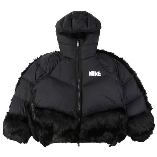 나이키x사카이 퍼 구스다운 파카