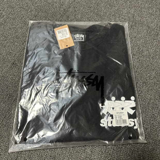 [XL] 스투시 서프워크 피그먼트 다이스 티셔츠 블랙