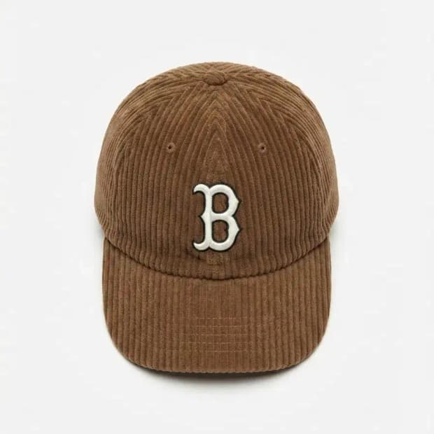 MLB 보스턴 코듀로이 볼캡 브라운