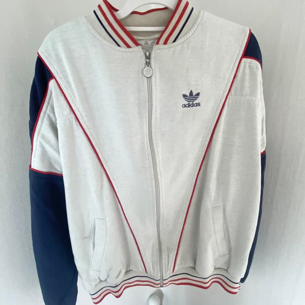 Adidas 80's vintage track zip jacket