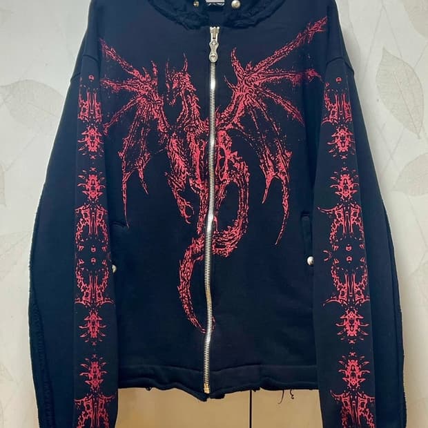 떠그클럽 드래곤 후드집업 2 size