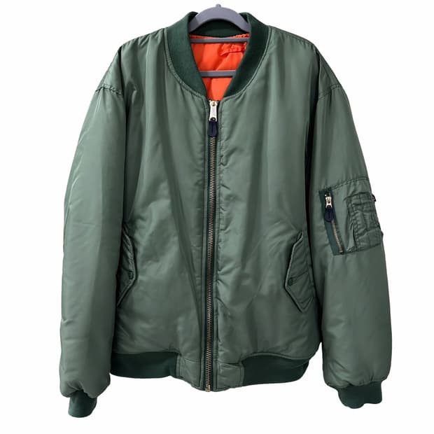 포스텍스 가먼츠 카키 봄버 자켓