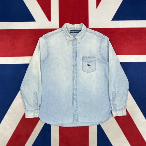 폴로 데님 셔츠 M 