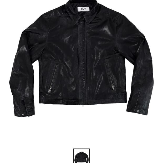 [2] 선데이오프클럽 이탈리안 램스킨 바이커 레더자켓