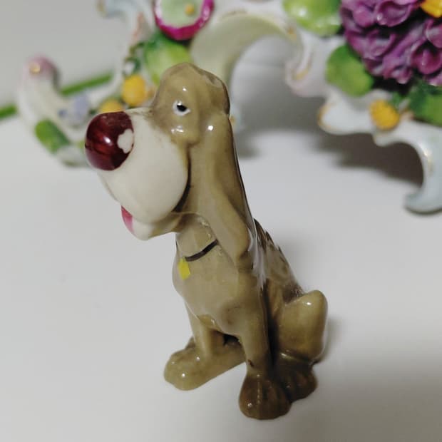 Vintage) Wade Whimsies 레이디와트램프의 크러스티 강아지