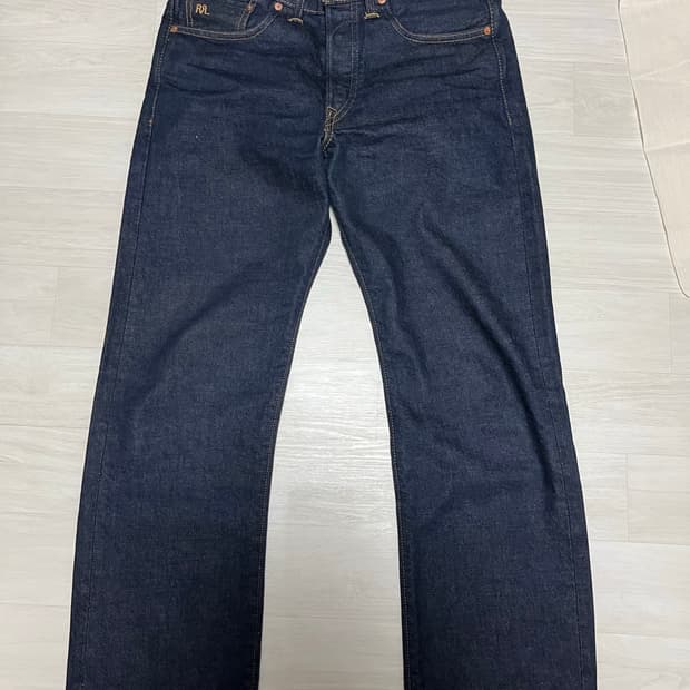 rrl 스트레이트레그 원워시 셀비지 데님