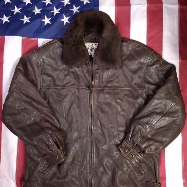 80's 빈티지 국내산 리얼레더 자켓