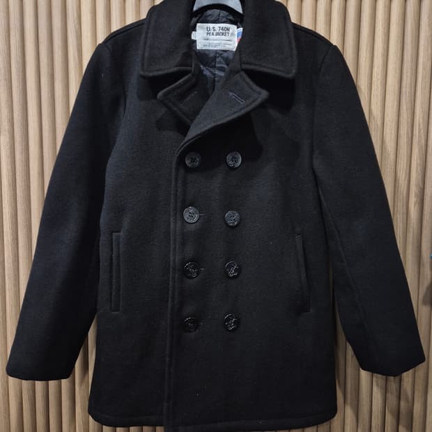 Schott U.S 740N Pea Jacket 피자켓 모직 코트 36