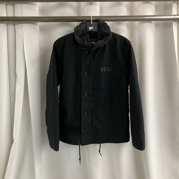 알파인더스트리 블랙 퍼 N-1 덱자켓 M