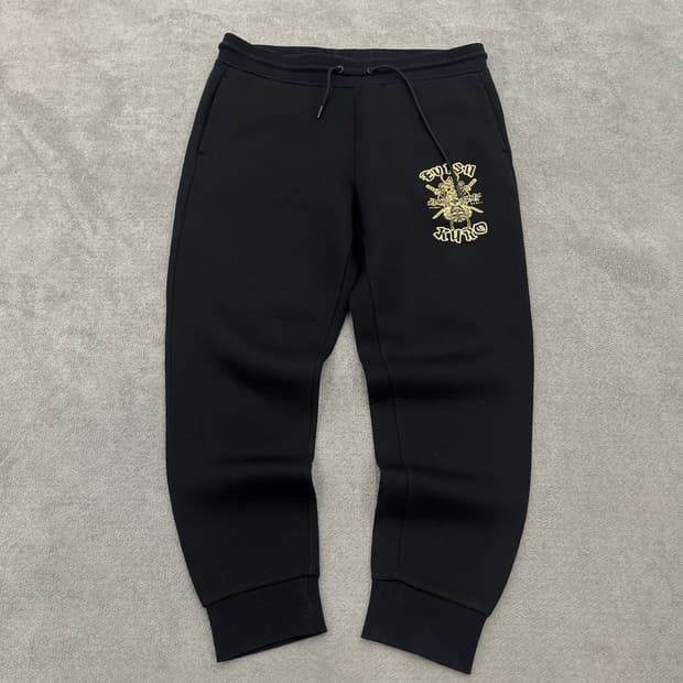 M 에비수 쿠로 자수 로고 조거팬츠