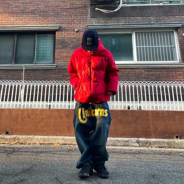 에드윈 604 현대 유니콘스 커스텀 데님팬츠