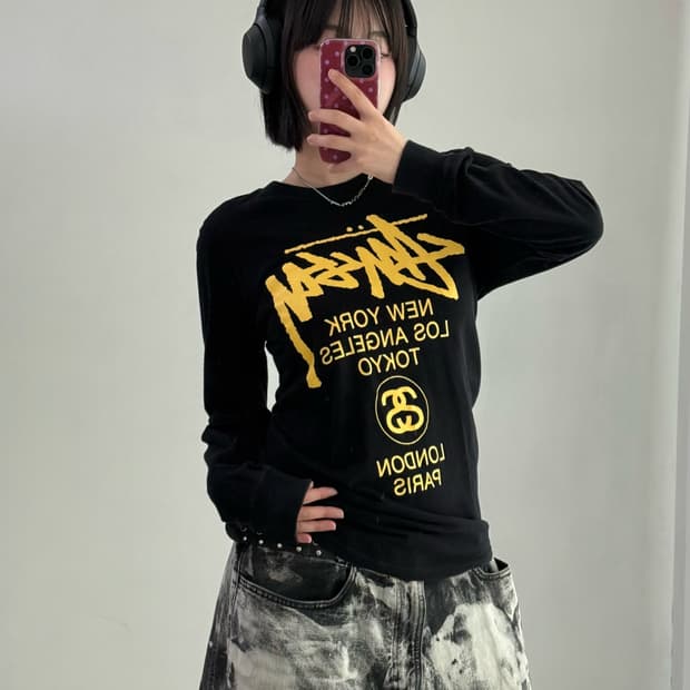 스투시 월드투어 롱슬리브