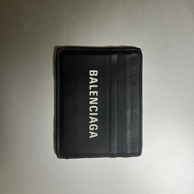 발렌시아가 카드지갑 블랙 정품