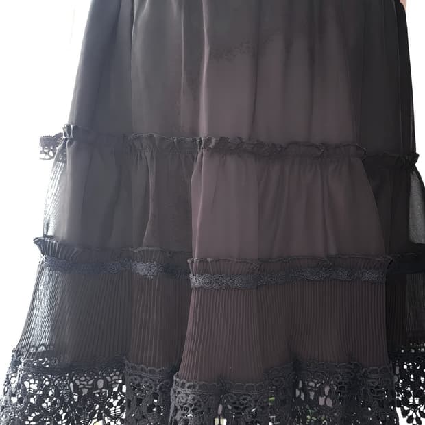 Axes femme 엑시즈팜 스커트 일브 빈티지 로걀 히메 라떼갸루