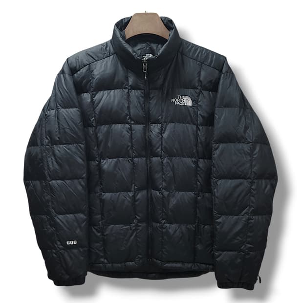 [100] 노스페이스 600 블랙 구스다운 퀼팅 패딩 점퍼