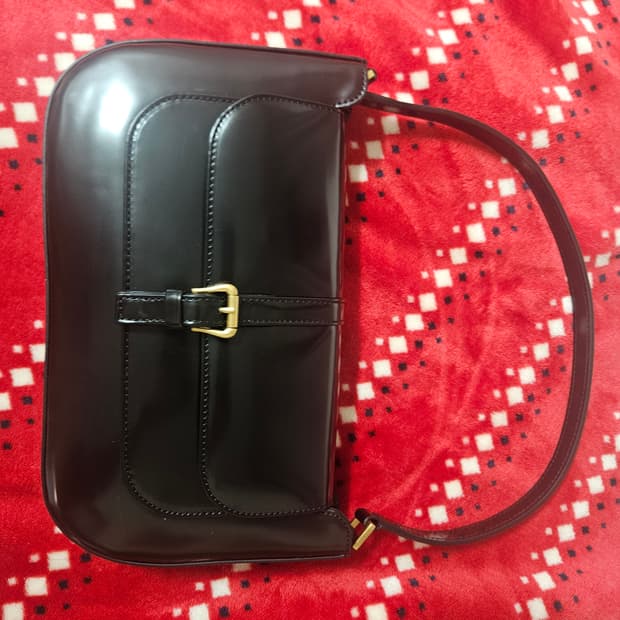 By Far Semi Patent Leather Miranda Black