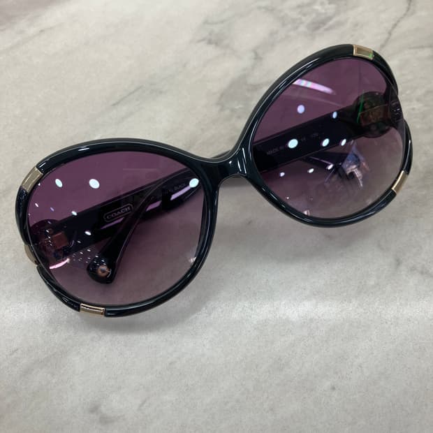 코치 COACH 퍼플 틴트 오벌 선글라스(36g)