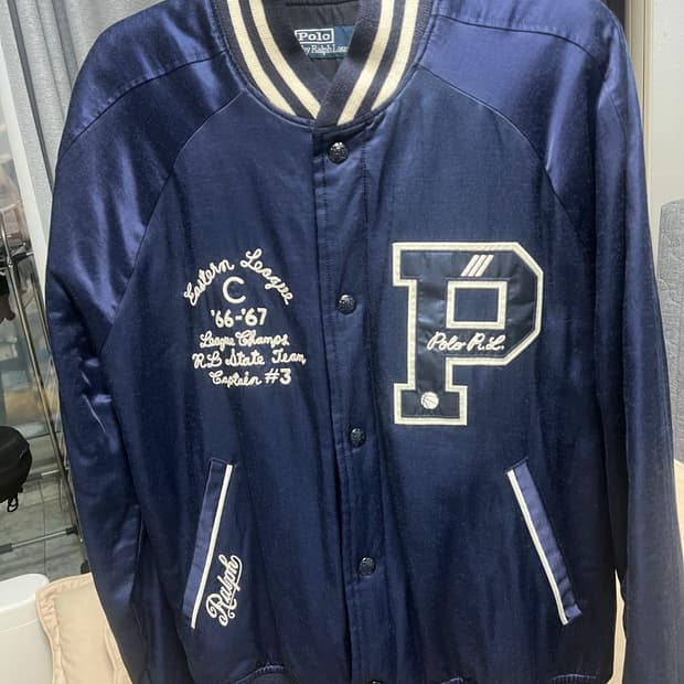 폴로 랄프로렌 뉴욕 바시티자켓 M사이즈 판매합니다!!