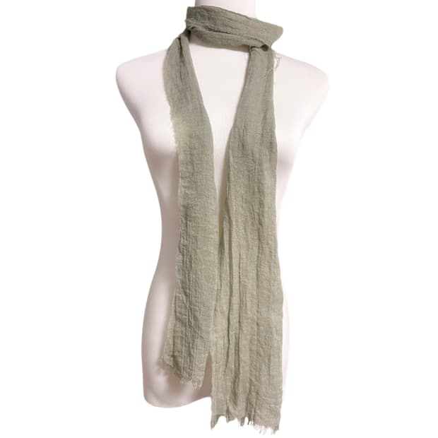 (이체시에눌) 일본 숲속 모리걸 페어리 연한 카키 색감의 머플러