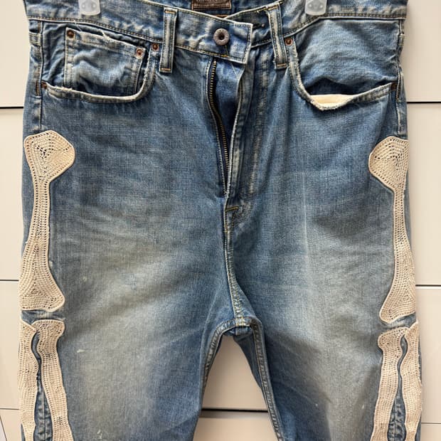 [30] 캐피탈 본 데님 숏팬츠 인디고 