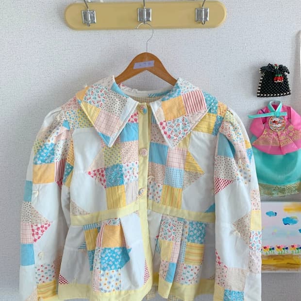 빈티지 퀼트 이불 리워크