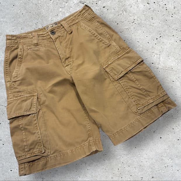 [28] 아메리칸이글 베이지 카고 반바지 팬츠 C755