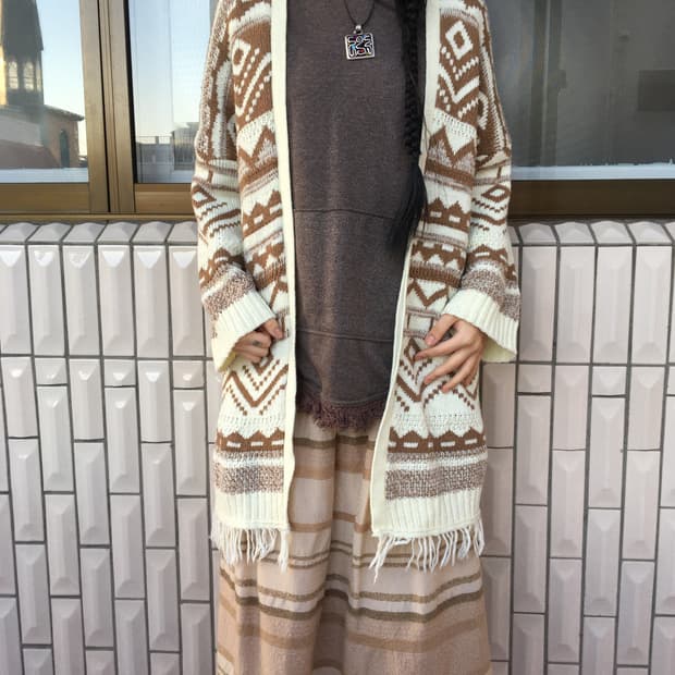 Nomadic mood knit open cardigan