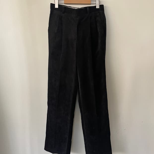 vintage straight two tuck corduroy pants