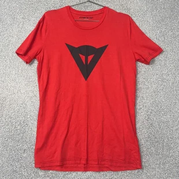 Dainese 로고 반팔티 레드