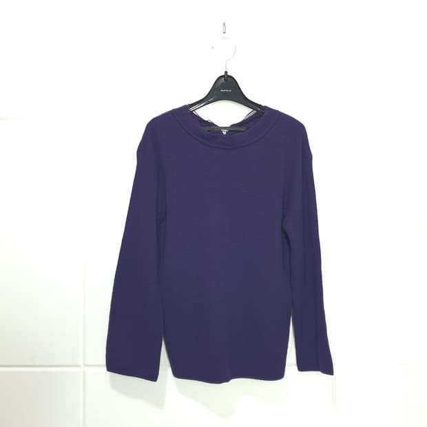 더한섬에스제이에스제이 SJ SJ 실크 러플 니트 사이즈 90F