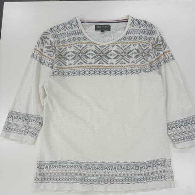 Beams Hearts Ethnic Pattern Top