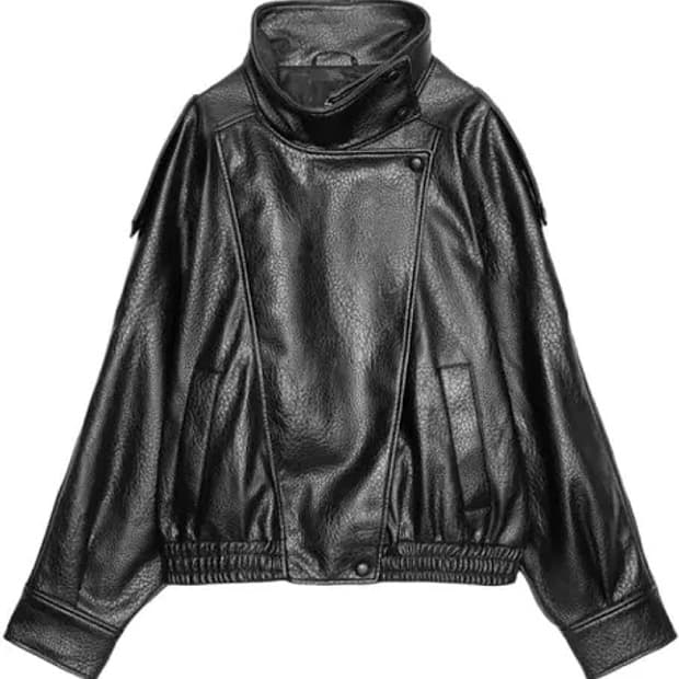 [새상품] 자라 포우 레더 자켓 블랙 XS