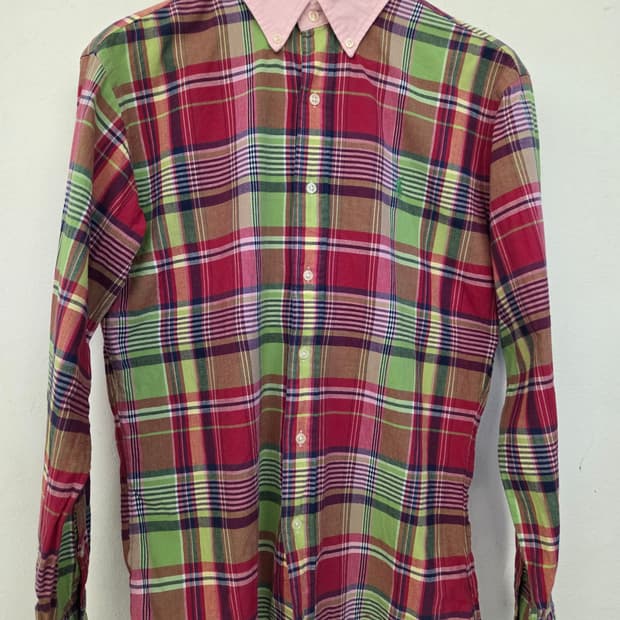 폴로 체크 남방 L