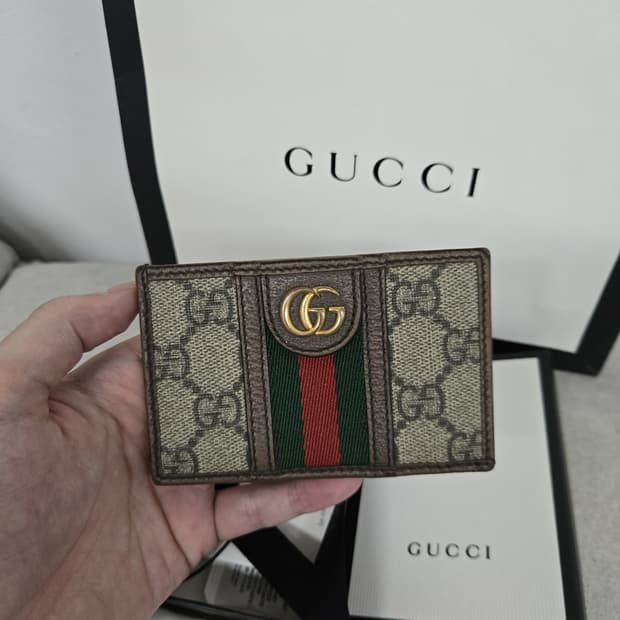 [보증서 정품]구찌 오피디아 카드지갑